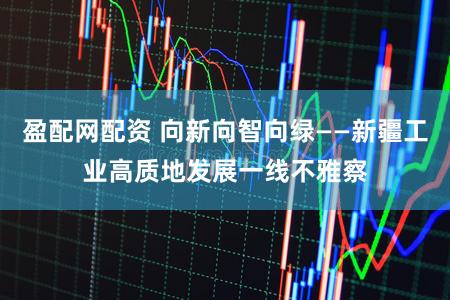 盈配网配资 向新向智向绿——新疆工业高质地发展一线不雅察