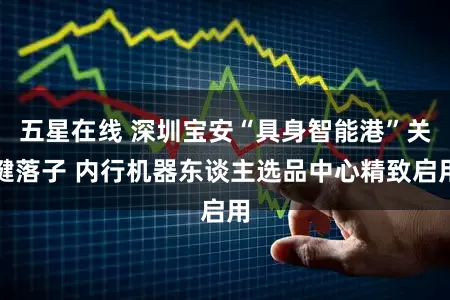 五星在线 深圳宝安“具身智能港”关键落子 内行机器东谈主选品中心精致启用