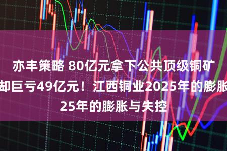 亦丰策略 80亿元拿下公共顶级铜矿,套保却巨亏49亿元!江西铜业2025年的膨胀与失控